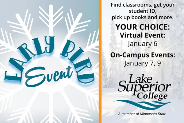 Lake Superior College’s Early Bird Events Help Students Prepare for Spring Semester