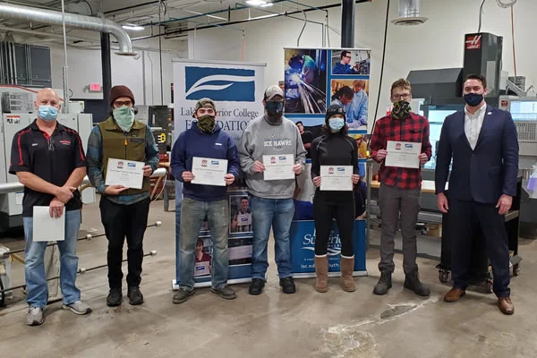 Lake Superior College Foundation Awards Seven CNC Machine Tech Students at LSC $2,000 Scholarships To Address Workforce Needs in Manufacturing
