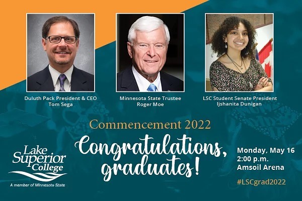 1 week away! 🎓 

Lake Superior College to host Commencement for over 800 graduates on May 16 at the DECC - Duluth Entertainment ...