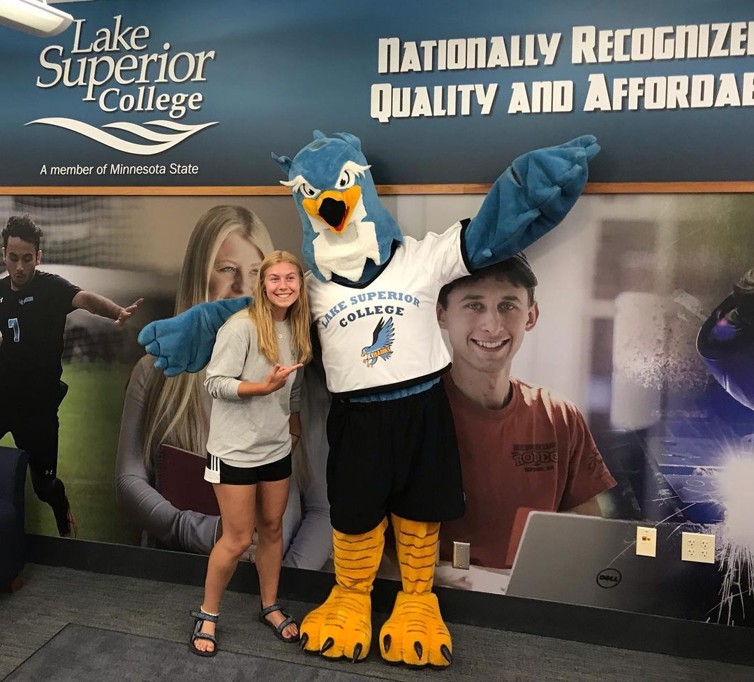 You just never know when you might run into HawkEye the LSC IceHawk! These lucky tour guests were excited to run into th...