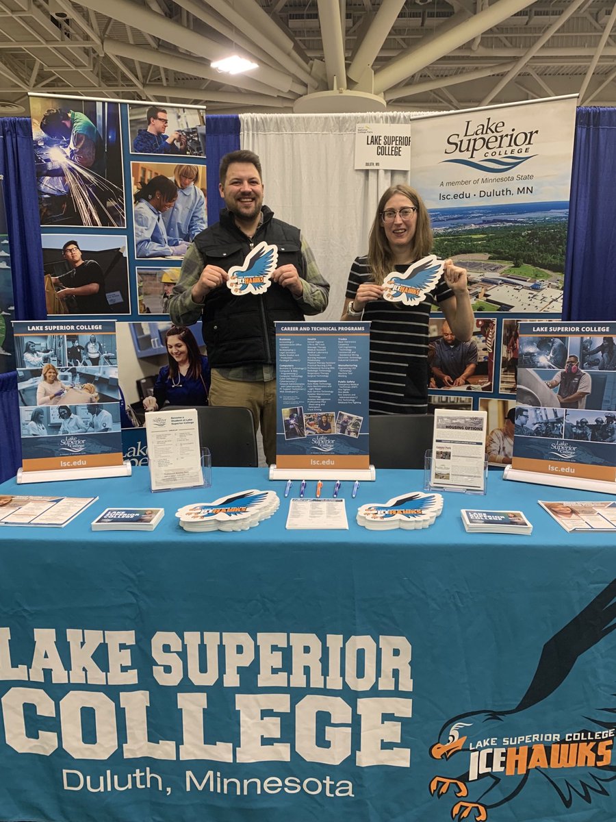 @LSC_Duluth: Lake Superior College is at the #NationalCollegeFair in Minneapolis today and tomorrow. Stop by and meet our awesome admissions reps who can tell you all about LSC!