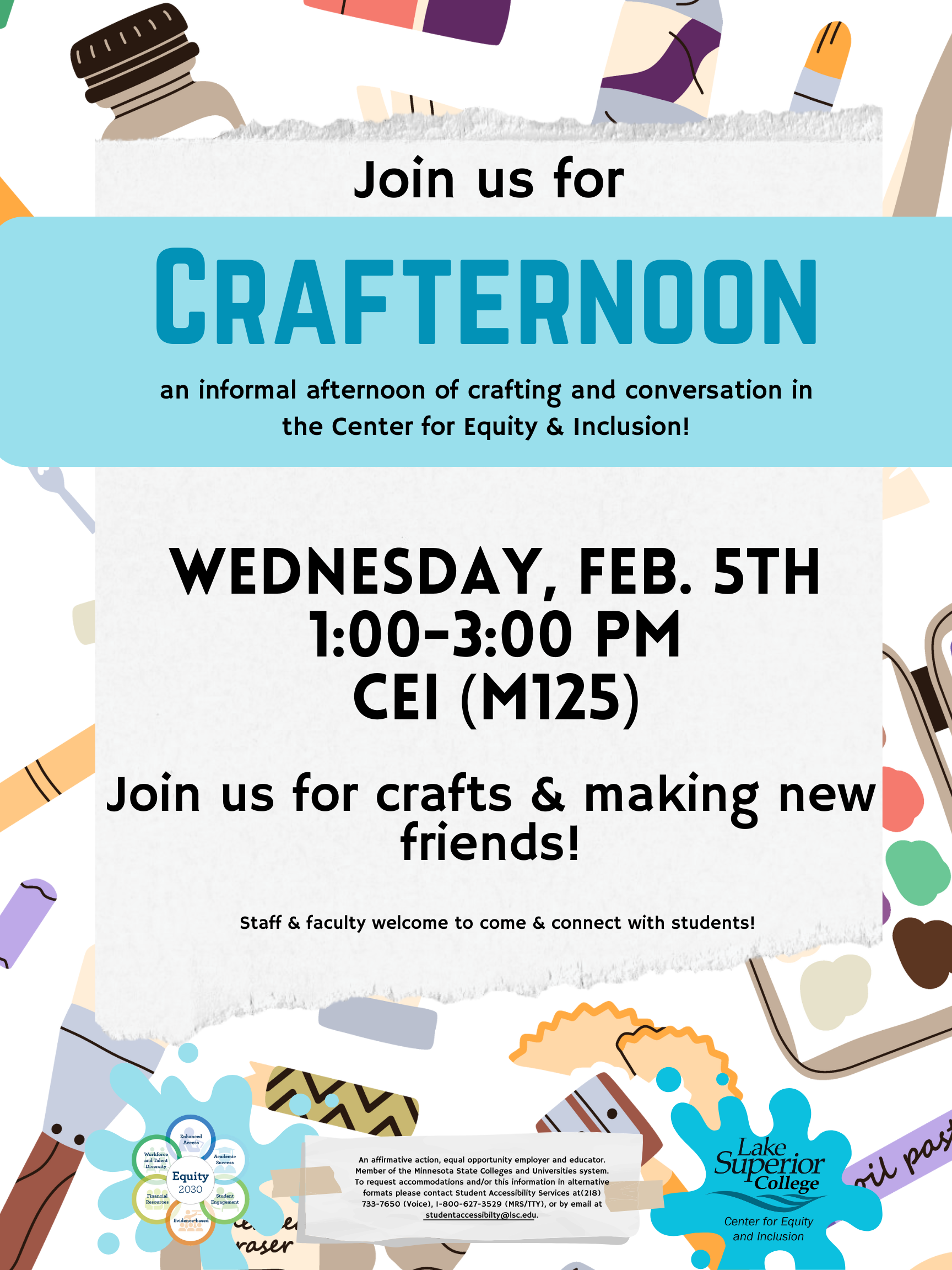 Crafternoon in the CEI February 5, 2025 100 PM Lake Superior