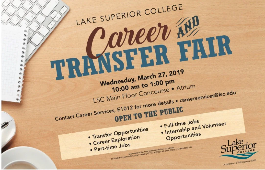 Lake Superior College to host Career and Transfer Fair March 27, 10 a.m. – 1 p.m.