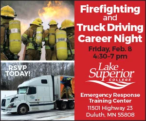 Lake Superior College to host Firefighting and Truck Driving Career Night on February 8