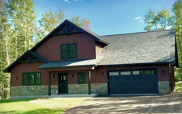 A house the Lake Superior College Carpenty program built while under the instruction of John Calcaterra