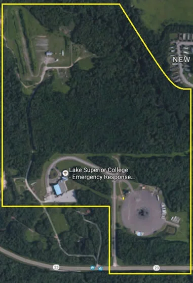 Aerial View Emergency Response Training Center Clery Reporting Area