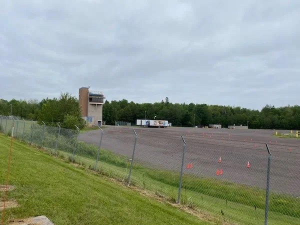 The Enclosed Gravel Training Area at the Emergency Response Training Center