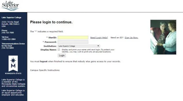 image of e-Services homepage