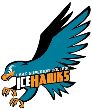 Lake Superior College Athletics Logo - IceHawk