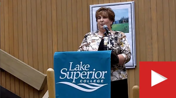 Watch a video of Dr. Kathleen Nelson at the groundbreaking of the H Building.