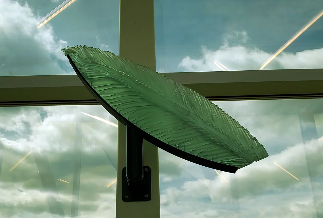 Feather and Leaf by Michael Tonder
