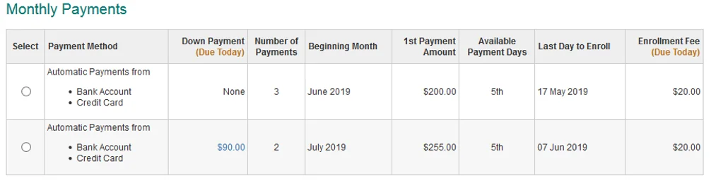 nelnet plan options