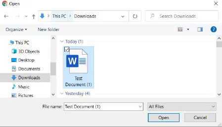 Upload document into your OneDrive diagram #2