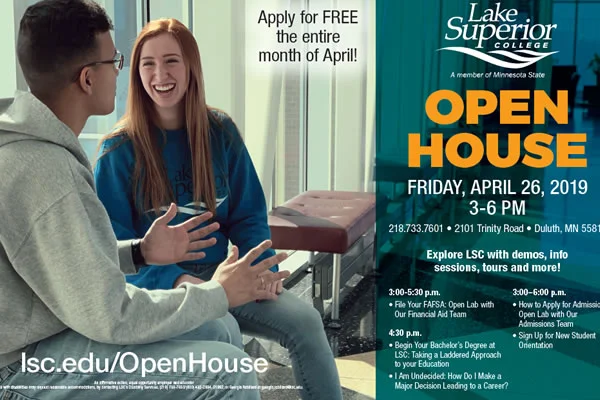 Lake Superior College to Host Spring Open House this Friday, April 26