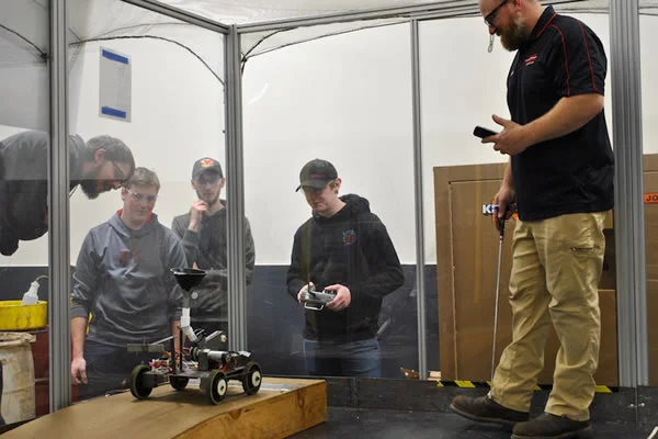 Student-Built Robots Put to the Task in LSC Competition