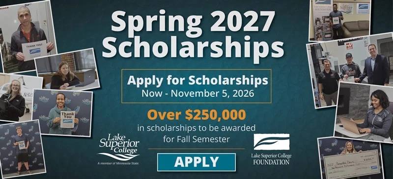 Spring 2027 Scholarships are available for application until November 5, 2026. Apply Now.