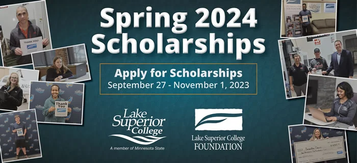 Spring 2024 Scholarships. Apply for Scholarships September 27 to November 1, 2023.