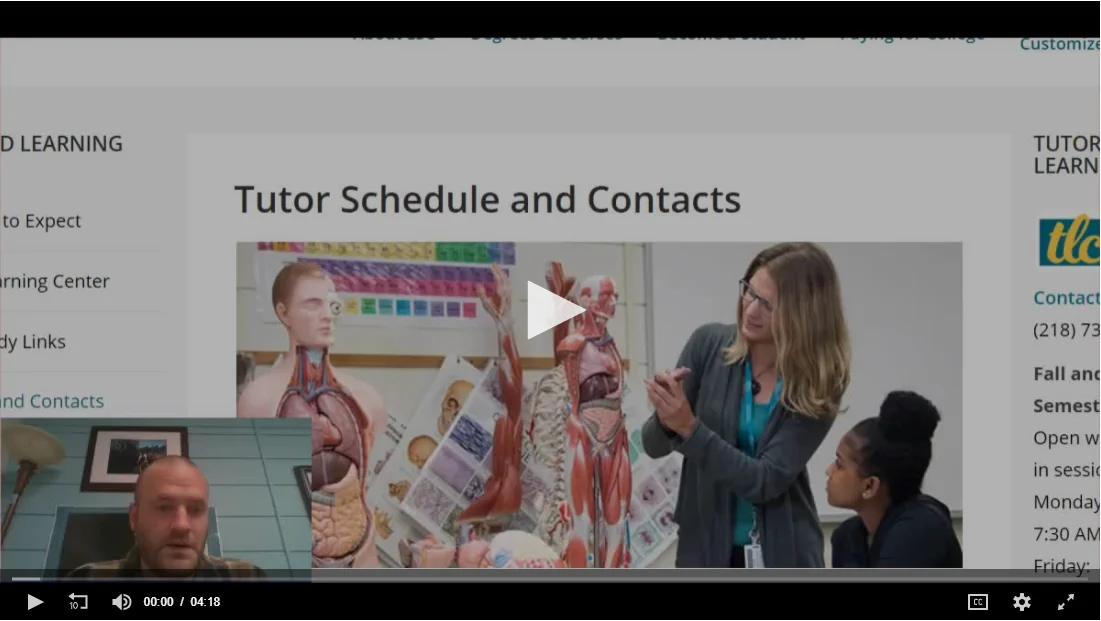 Schedule a tutor video